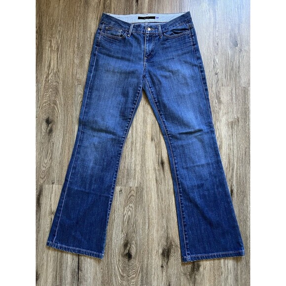 Joe's Jeans Bootcut Muse Size 28 / 6 Embroidered Pockets Stretch Low Rise Denim - Picture 2 of 9